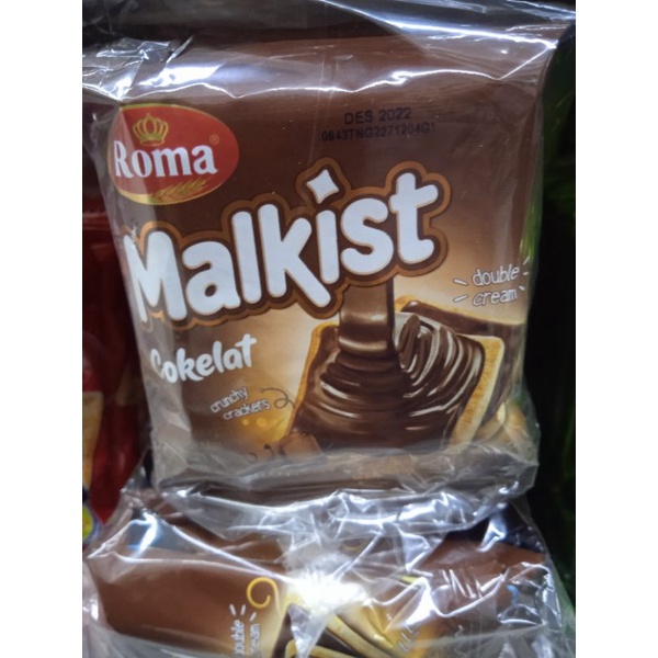 

Roma Malkist Cokelat/Crackers/Kelapa Kopyor 1 Ball Isi 10