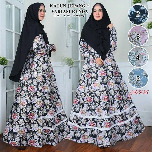 Gamis syari set jilbab