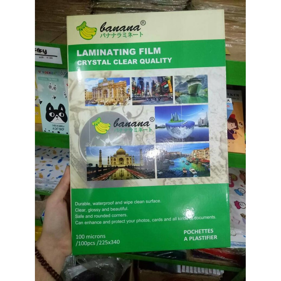 

Laminating Film F4 ( folio ) MERK RANDOM SESUAI STOCK