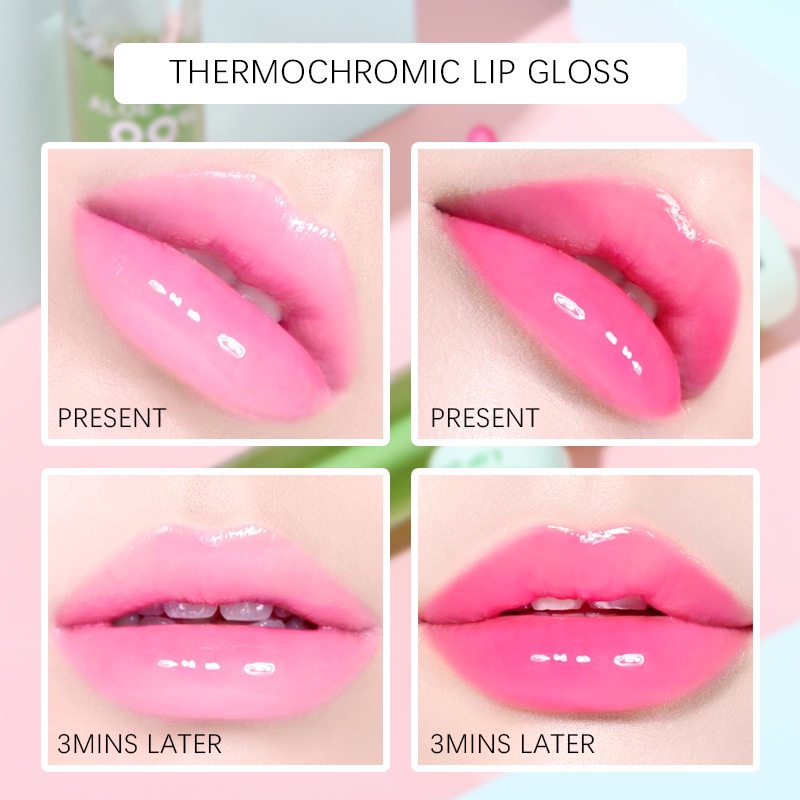 ALNECE Lip Oil Transparan Tidak Berwarna Transparan Lip Moisturizing Liquid Melembabkan Bibir