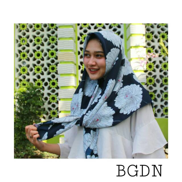 Hijab Wolfis Motif | Hijab wolfis dasar navy | hijab murah | hijab kekinian