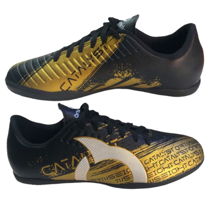 Sepatu Futsal Ortuseight Hitam Emas | Premium Grade Ori