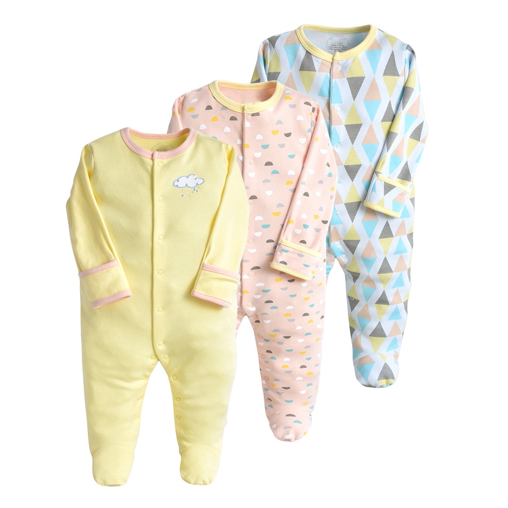 Sleepsuit 3 In 1 Bayi Newborn/ Sleepsuit Bayi Newborn / Baju Bayi Baru Lahir / Jumper Jumpsuit Bayi / Baju Lengan Panjang Bayi Cewek