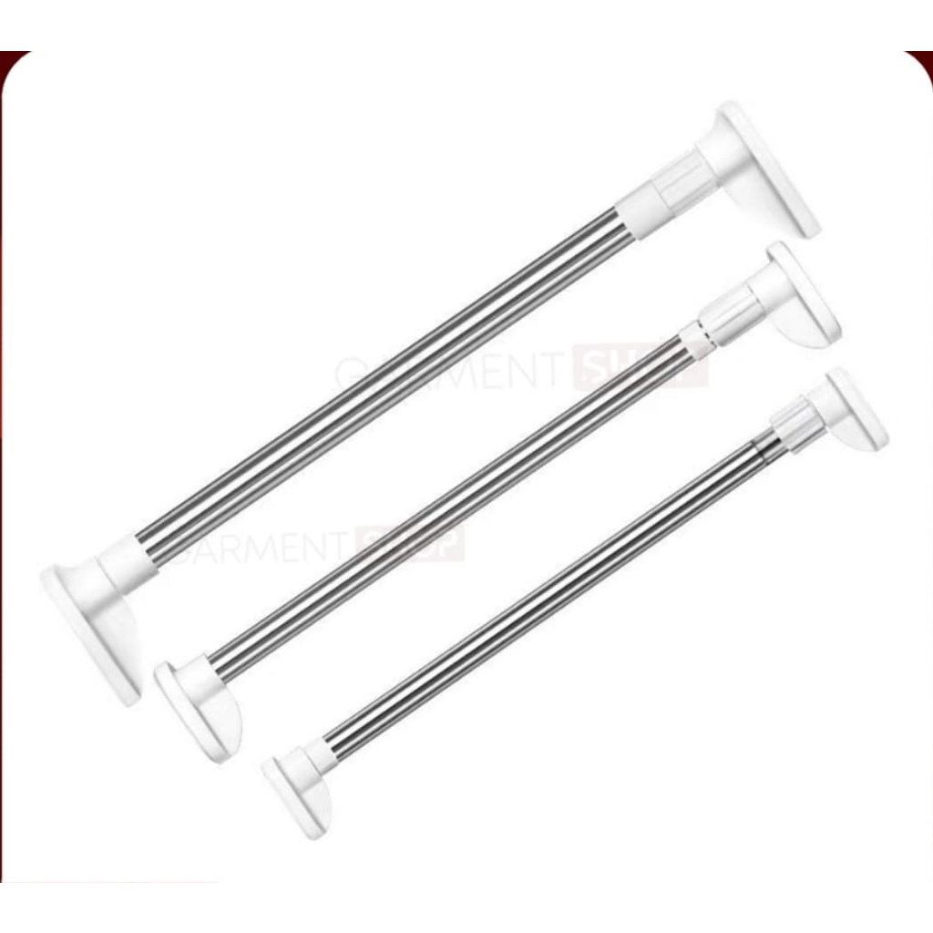 TIANG PIPA FLEKSIBEL 70CM-120CM TANPA PAKU /TIANG JEMURAN/tiang KAMAR MANDI/TIANG PIPA TONGKAT KOLON