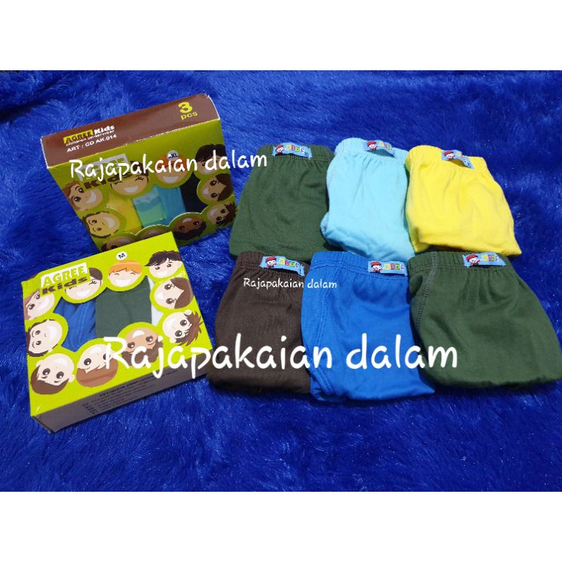 Celana dalam anak Laki Laki Agree AK 014 Harga 3pcs