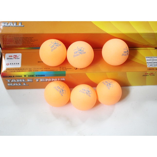 Bola Tennis Table Tennis Ball 40mm One Stars 6 Pcs - Double Fish