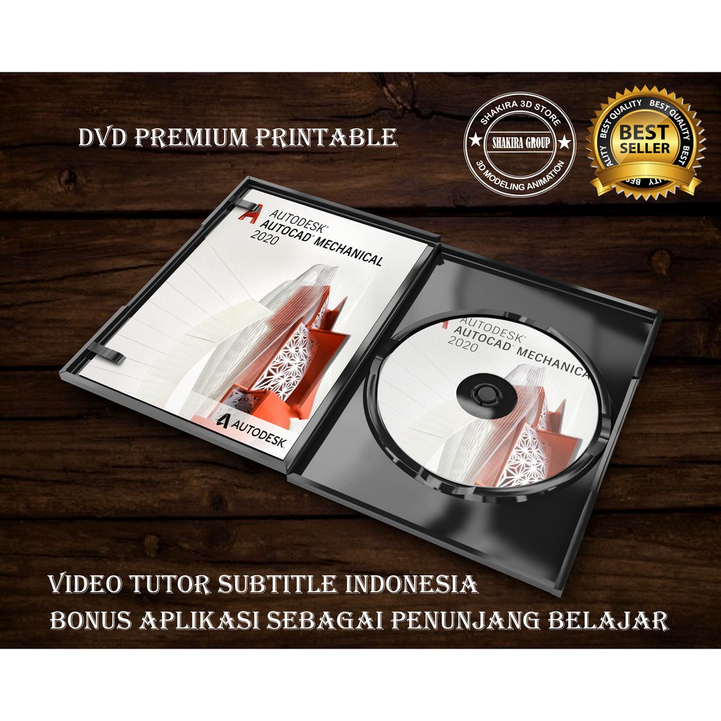 DVD Video Tutorial Mastering AutoCAD Mechanical 2020 SUBTITLE BAHASA INDONESIA