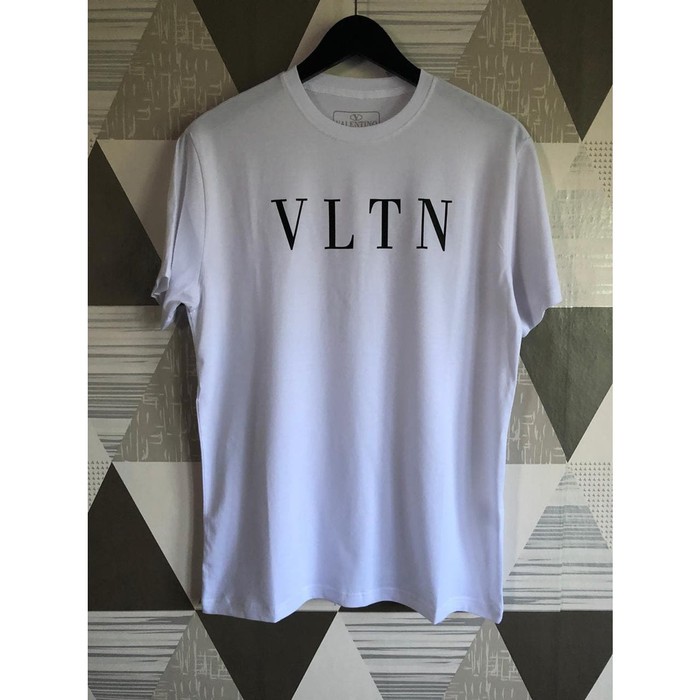 KAOS POLOS VALENTINO  VLTN WHITE PREMIUM KAOS PRIA POLOS KAOS WANITA KAOS REMAJA