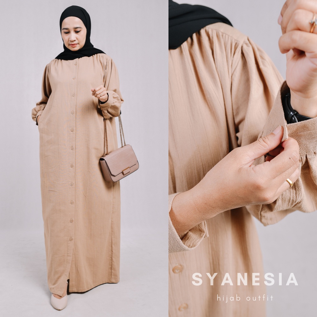 GAMIS WANITA TERBARU KEKINIAN TUNIK MUSLIMAH CRINCLE ATASAN REMAJA DEWASA CASUAL ELEGAN BAJU LEBARAN