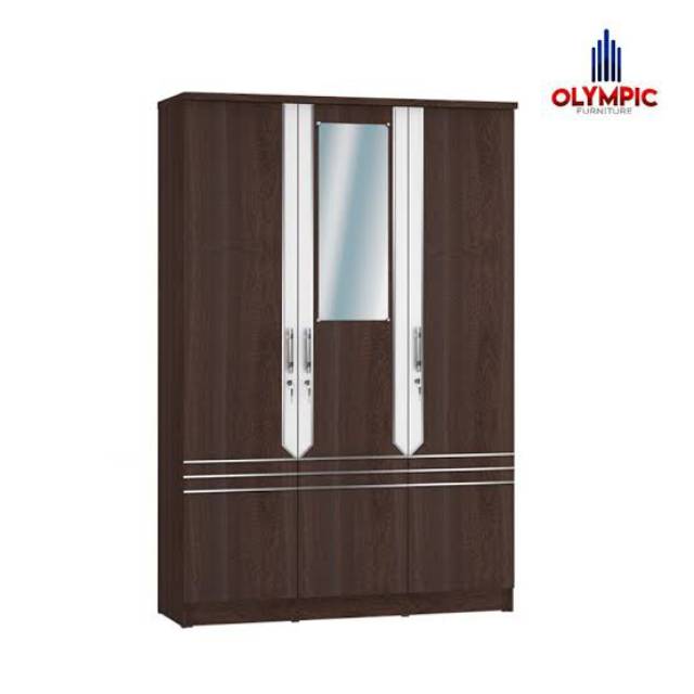 Olympic lemari kayu 3 pintu