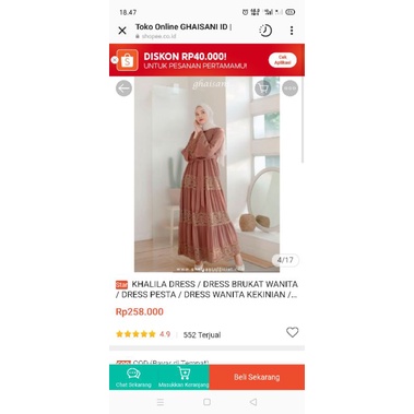 preloved gamis ghaisani.id/gameelia.id