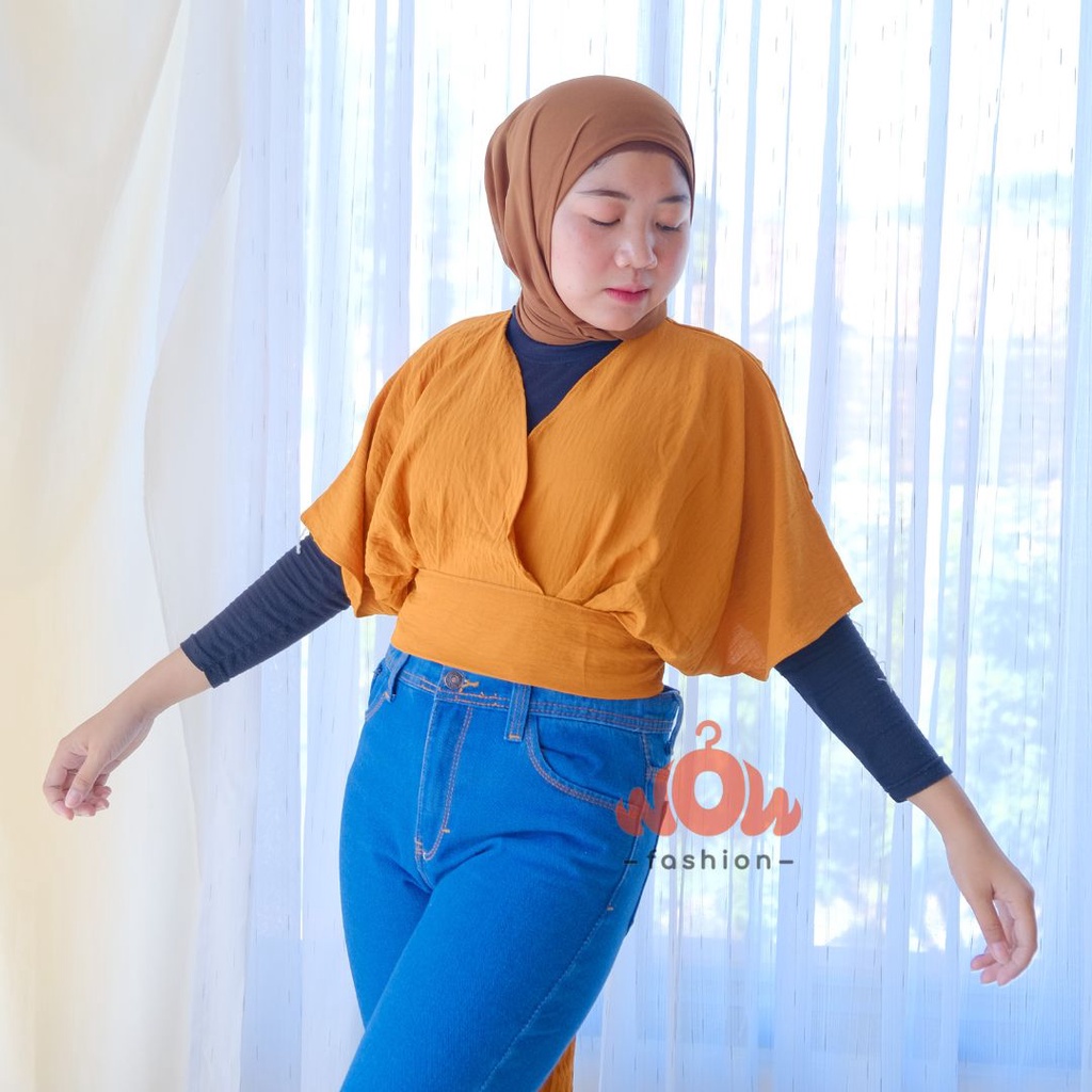 AVISCA BLOUSE OTHER CROP CRINCLE