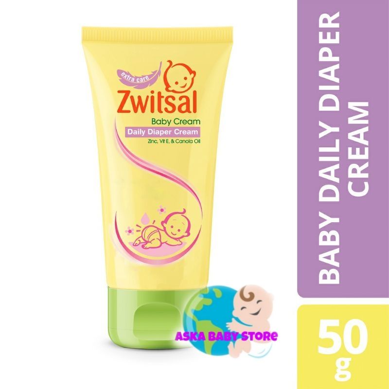 Zwitsal Baby Diaper Cream Extra Care With Zinc 50g / Baby Daily Diaper Cream 50g