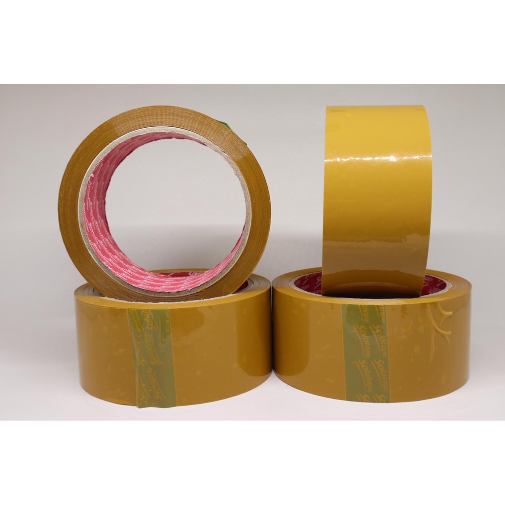 

Promo LAKBAN BENING/LAKBAN COKLAT 2 INCH 70 M SOLATAPE ISI 72 ROLL
