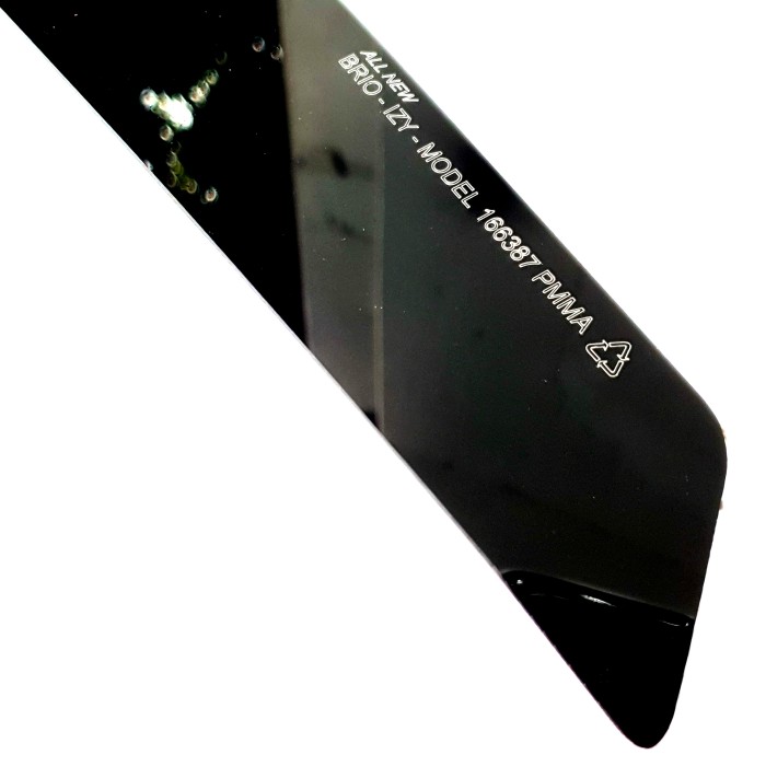 TALANG AIR MOBIL HONDA BRIO MODEL FLAT AKRILIK HITAM