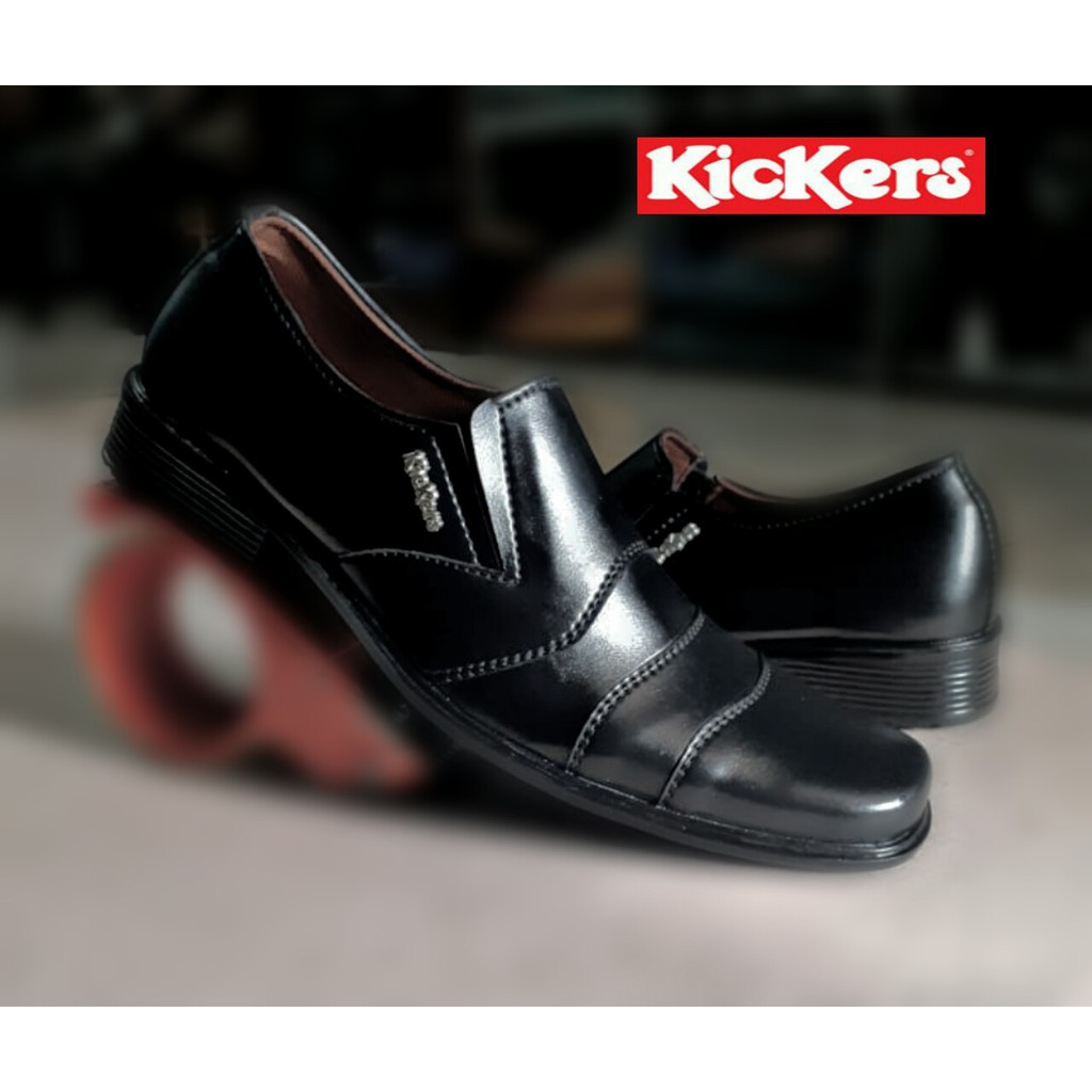 SEPATUPRIA PANTOPEL KICKERS SWEDIAN PREMIUM LEATHER HITAM FORMAL KERJA KANTORAN