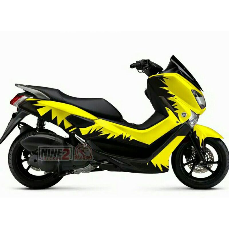 Decal Nmax kuning kombinasi hitam