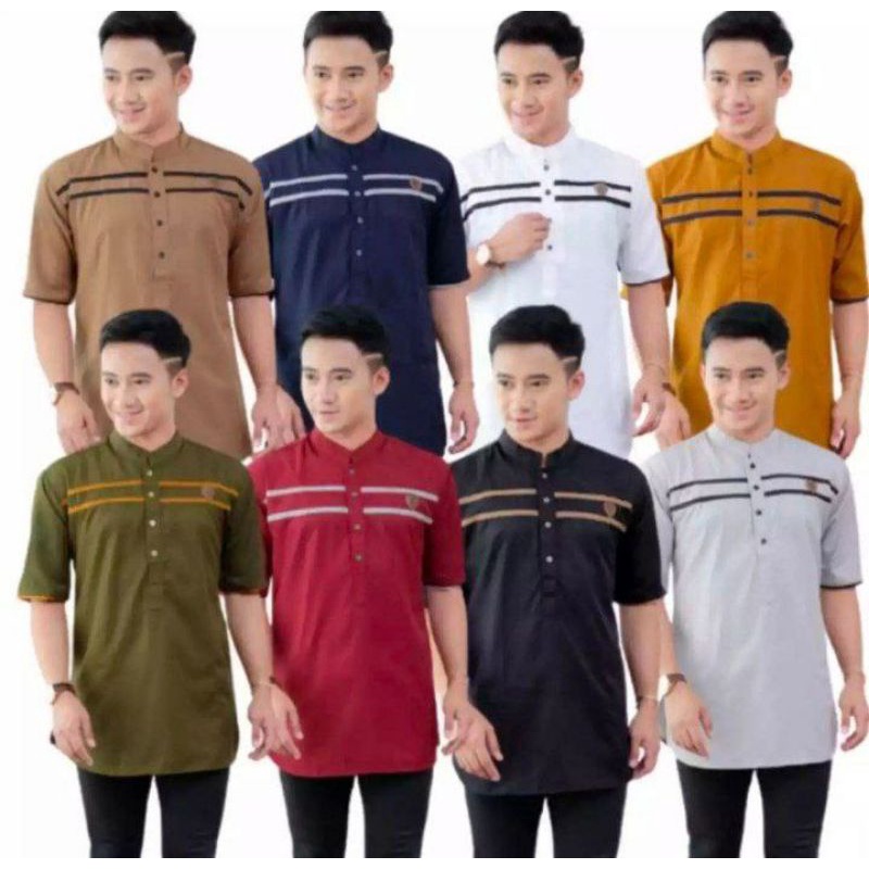 Koko Kurta Dewasa baju Koko Muslim Terbaru 2022 Koko Kurta Pakistan Lengan Pendek Bahan Toyobo