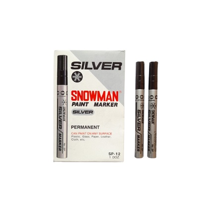 

SPIDOL SILVER PAINT MARKER SNOWMAN - PERMANENT