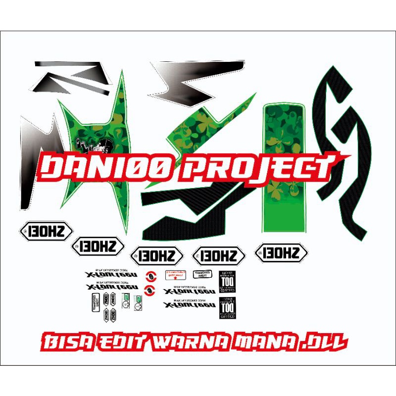 water decal helm Shoei motif laverty(BUKAN STIKER)