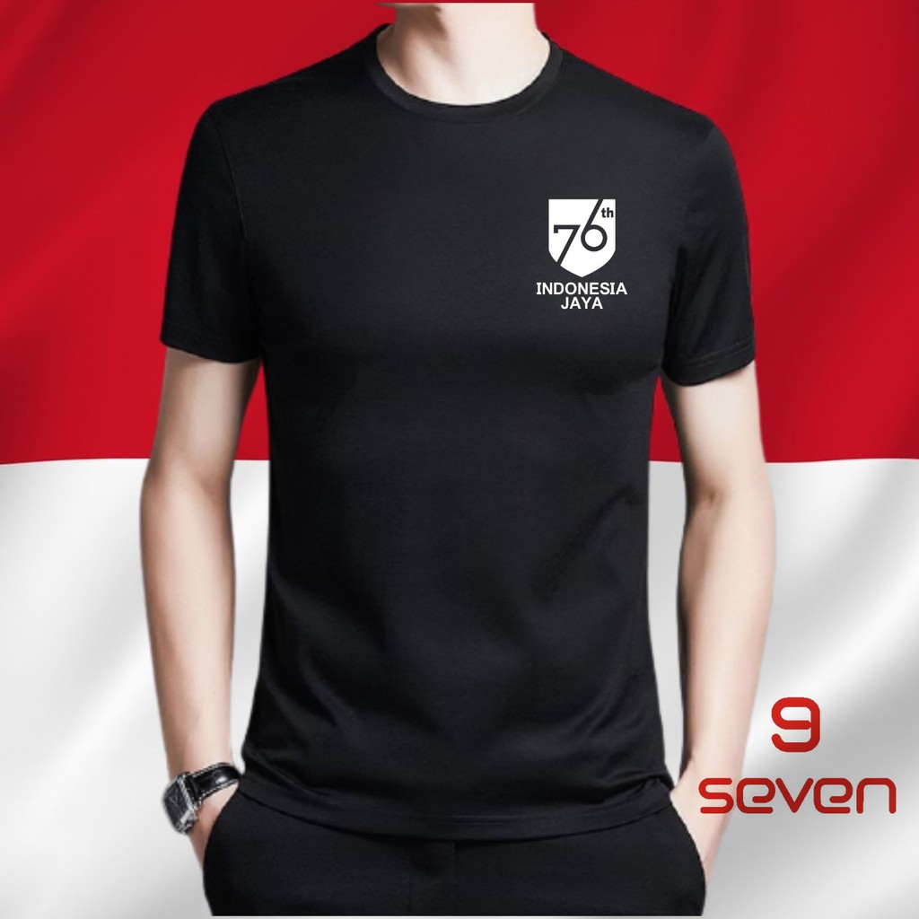 Bisa cod 9SEVEN-BAJU KAOS HUT RI KE 76-KAOS 17 AGUTUS 2021