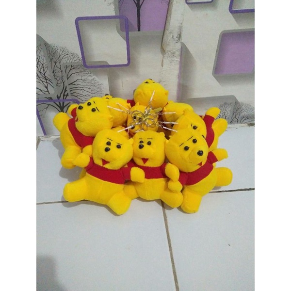 boneka mini gantungan kunci the pooh