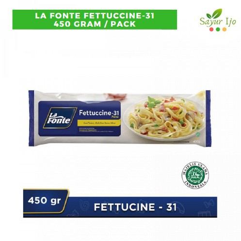 

La Fonte Fettuccine-31 (450 Gram / Pack) Original Mie Pasta Fetucine Instant READY TO COOK / SIAP MASAK