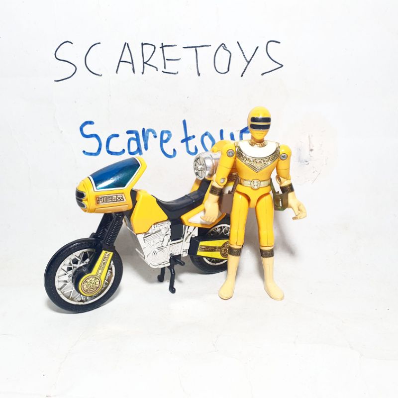 Power Rangers Zeo Yellow Jet Cycle ranger - Sentai Ohranger Vehicle