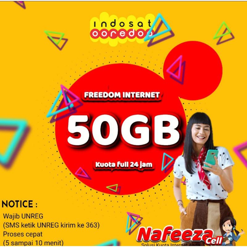KUOTA INDOSAT 50GB FULL 24 JAM PROMO TERBAIK