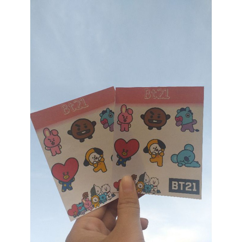 

Stiker bt21 potong sendiri