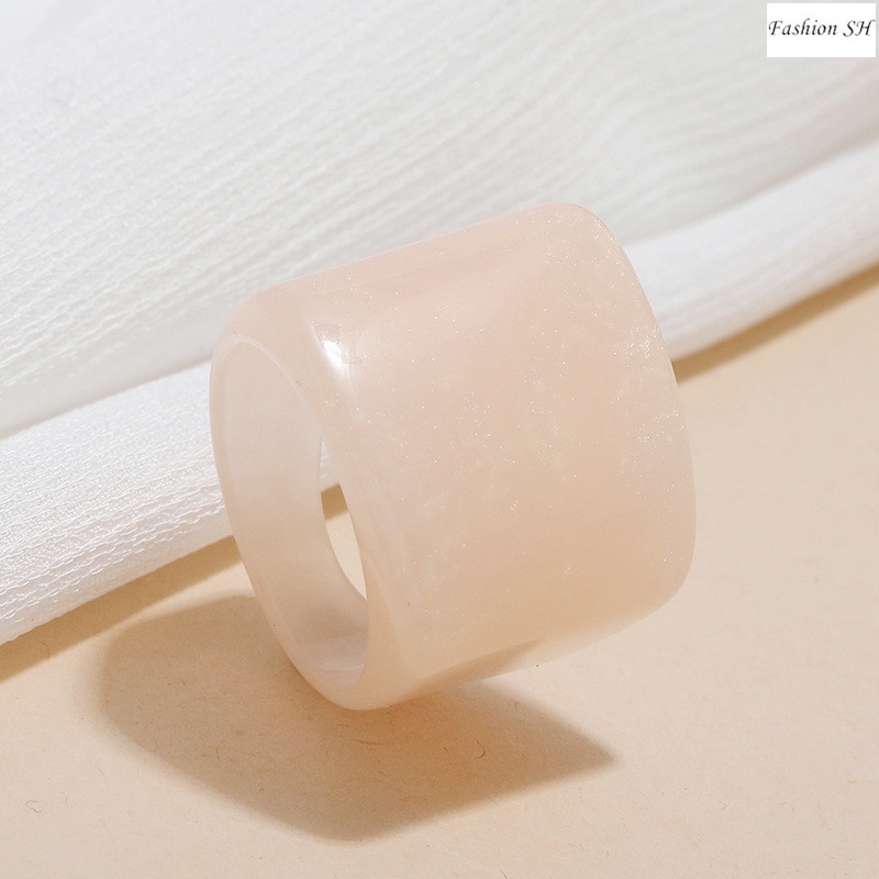 Bros Pin Ring Resin Simple Untuk Aksesoris Scarf Wanita M40259