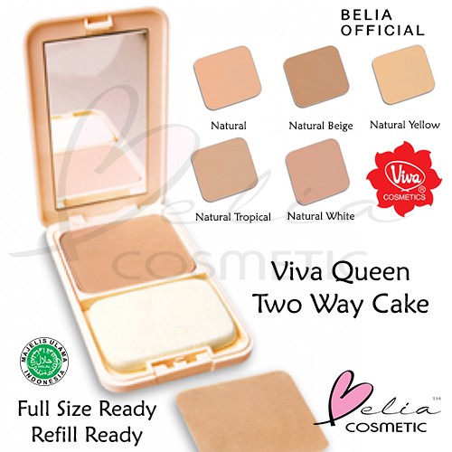 ❤ BELIA ❤ Viva Queen Two Way Cake Full Size / Refill with UV Filter &amp; Squalane 13g TWC BPOM HALAL