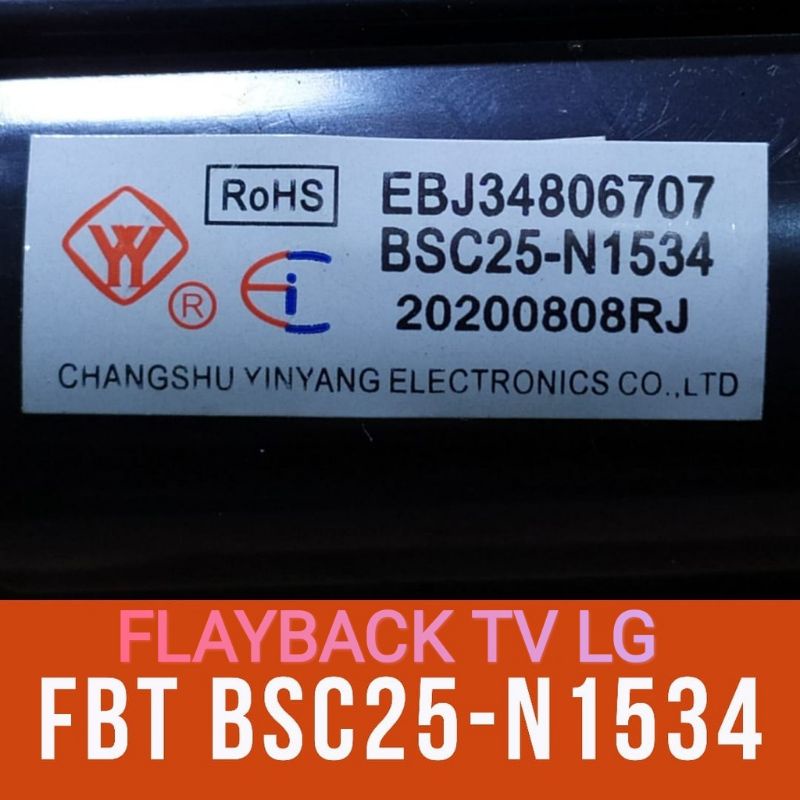 Playback Flayback Tv LG BSC25-N1534 Original