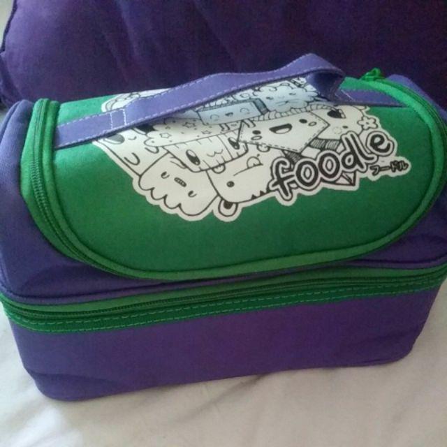 Tas Kotak Bekal Makan Insulated Lunch Bag Box Kid Teen Foodle Smiggle
