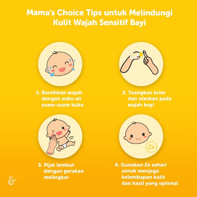 Mama's Choice Baby Daily Nourishing Face Cream | Baby Face Cream | Krim Pelembab Wajah Bayi