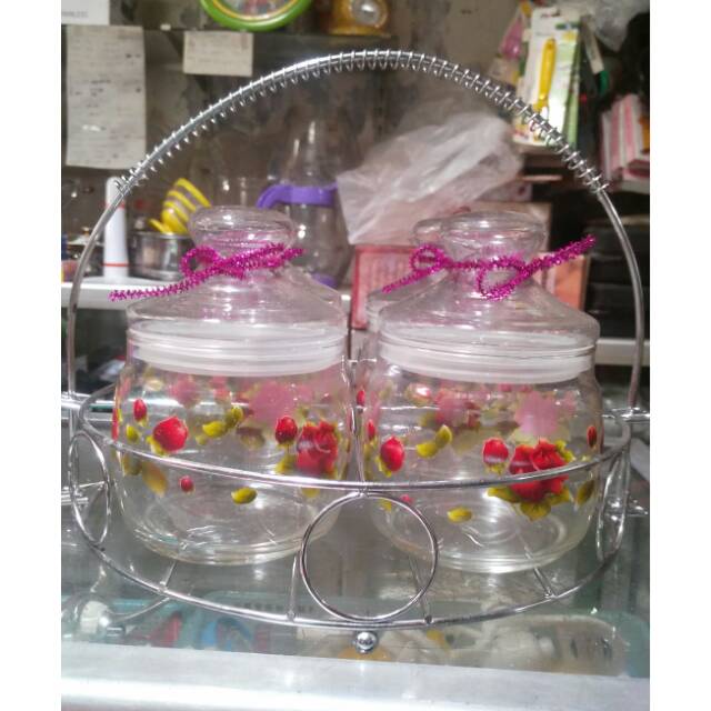 Set Classic jar/Toples kue kering klasik/toples