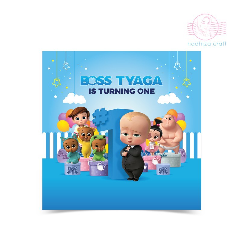 BABY BOSS BANNER BACKDROP ULTAH