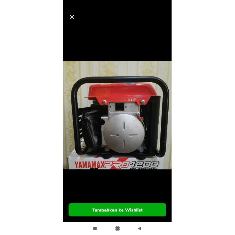 Genset Generator YAMAMAX pro 1200 Rubicon 750 watt