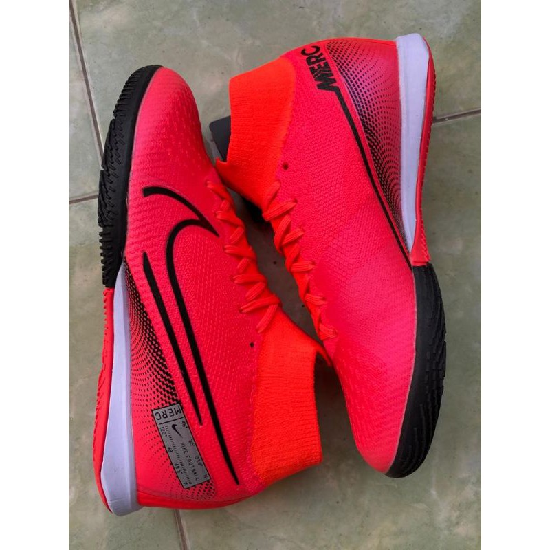 Sepatu Futsal Mercurial Superfly 7 Elite Laser Crimson Black IC