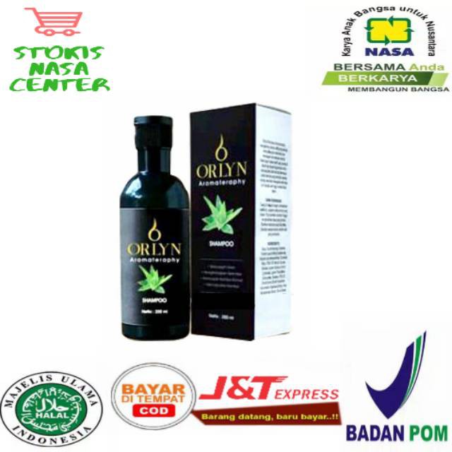 ORLYN SHAMPO AROMATERAPHY NASA SAMPO ANTI UBAN, ANTI KETOMBE ,  DAN RAMBUT RONTOK / pusat herbal