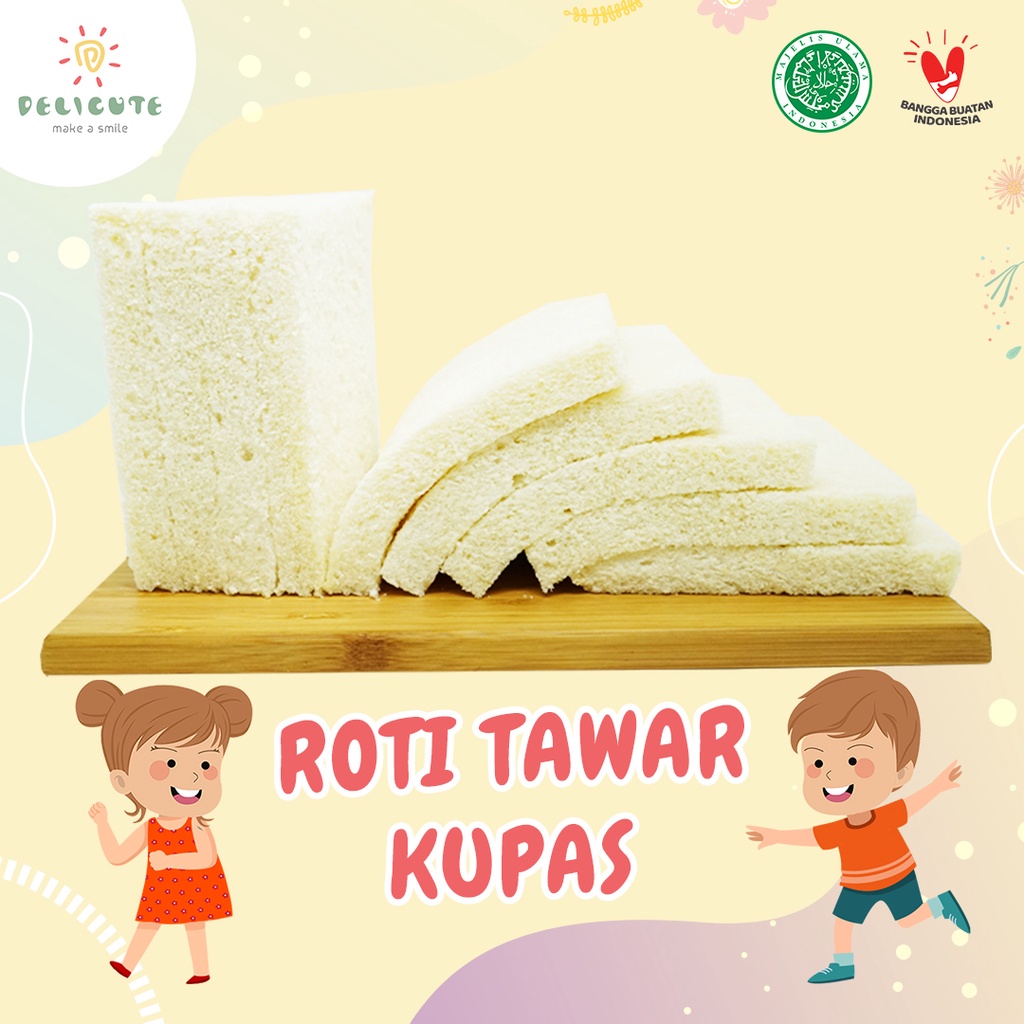 Roti Tawar Kupas Delicute - soft Toast Bread