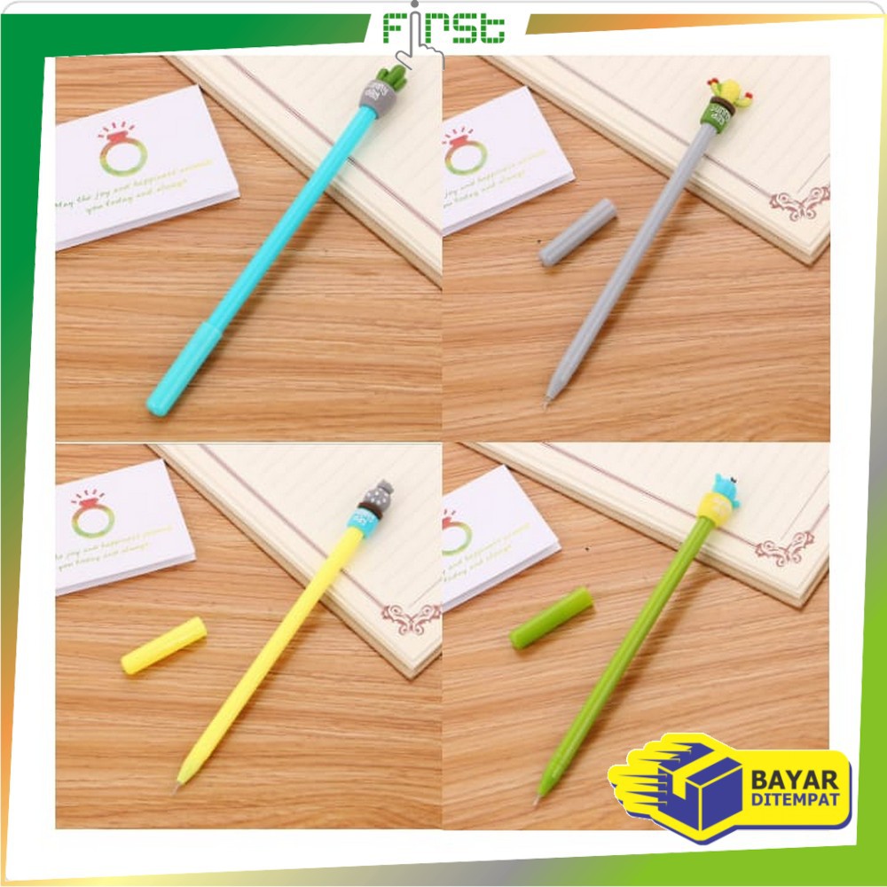 

FH-A16 Pulpen Gel Karakter Kaktus / Pena Kaktus / Bolpen Gel / Pulpen Lucu Unik Bentuk Pot Kaktus