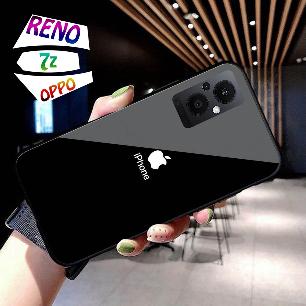 Softcase Kaca Oppo Reno 7 RENO 7Z  - Casing Hp  Oppo Reno 7 RENO 7Z   - Case Hp Oppo Reno 7 RENO 7Z 
