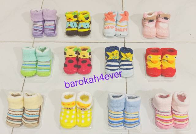 Kaos Kaki Bayi NEW BORN MIKA Motif SALUR / KARAKTER