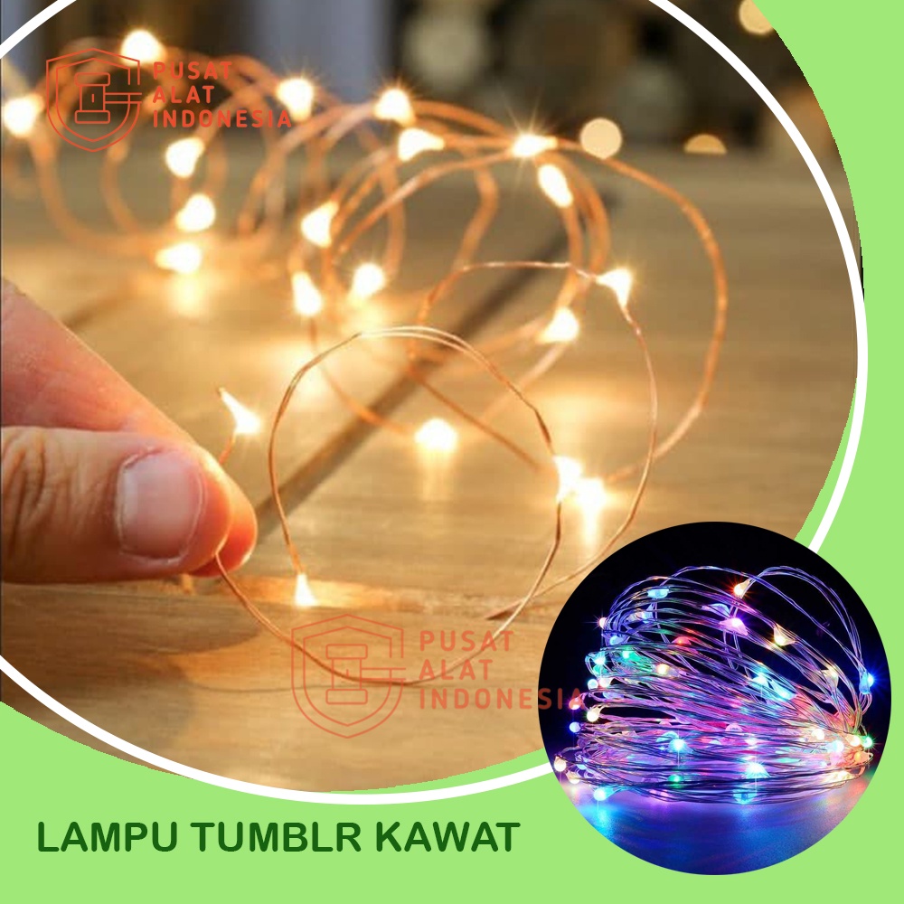 LAMPU HIAS TUMBLR LED KELAP KELIP WARNA WARNI LIGHT RAINBOW KAWAT HIASAN DINDING DEKORASI RUMAH BALON PVC CANTIK FREE BATERAI SILVER WIRE FAIRY HOME CHRISTMAS DECORATION HOLIDAY LIGHTING TWINKLE WEDDING