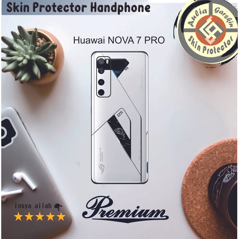 Dapat 2pcs Garskin HP Huawai NOVA 7 pro Motif hc - Free Custom Motif Via Chat