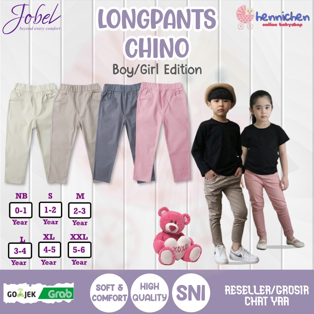 PROMO 7.7 PROMO BAJU LEBARAN MURAH JOBEL CELANA PANJANG CHINO LONG PANTS CHINO UNISEX / CHINOS 1-6 Tahun celana panjang anak BAJU LEBARAN