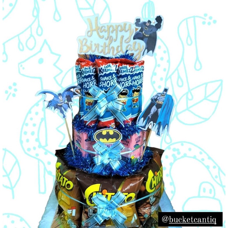 

(READY STOCK) kue snack tart/ Snack tart tower/ birthday gift box/ buket snackmurah