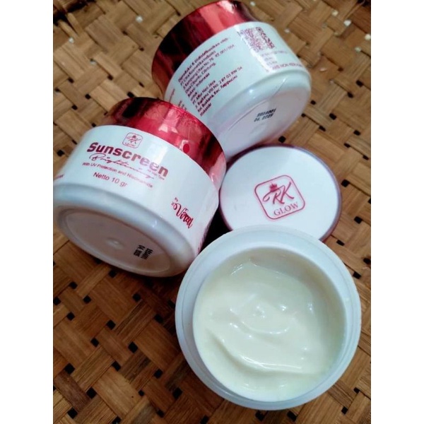 RK GLOW Sunscreen Brightening 100% DIJAMIN ORIGINAL Kosmetik Viral BPOM