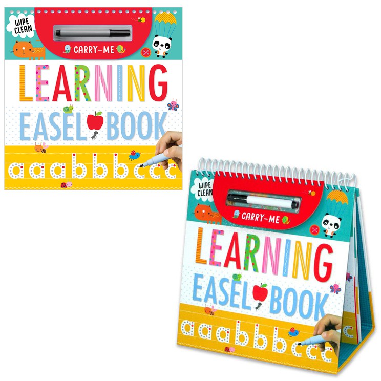 

WIPE CLEAN CARRY ME LEARNING EASEL BOOK (INCLUDES PEN)